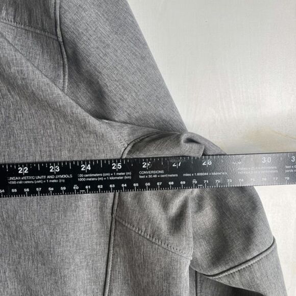 Ariat Men’s XXL Gray Soft Shell Jacket Wind Water Resistant Full Zip Stretch - Picture 5 of 13